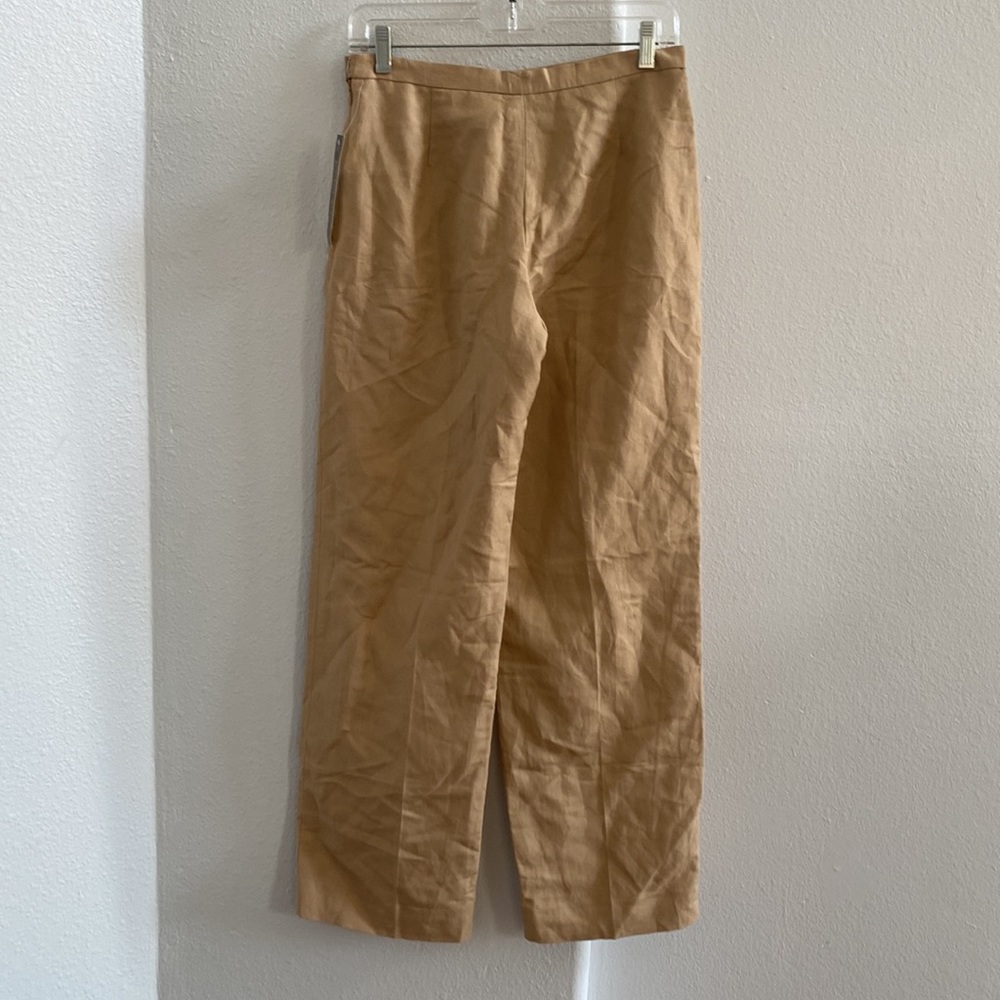 Kasper Women’s Linen Straight Leg Dress Pants Size 4P NEW‎ - Picture 2 of 9